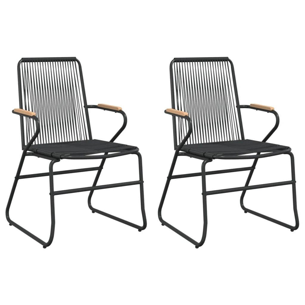 VidaXL Garden Dining Set Three Piece Outdoor PVC Rattan by vidaXL