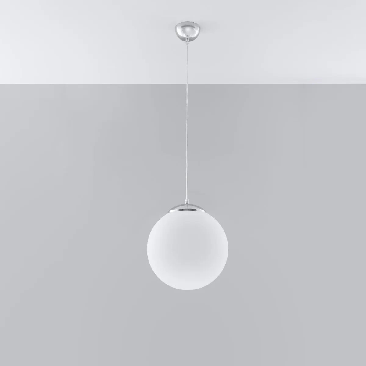 Sollux Lighting Pendant lamp steel, glass Ugo minimalistic Design E27 - Pendant Lights