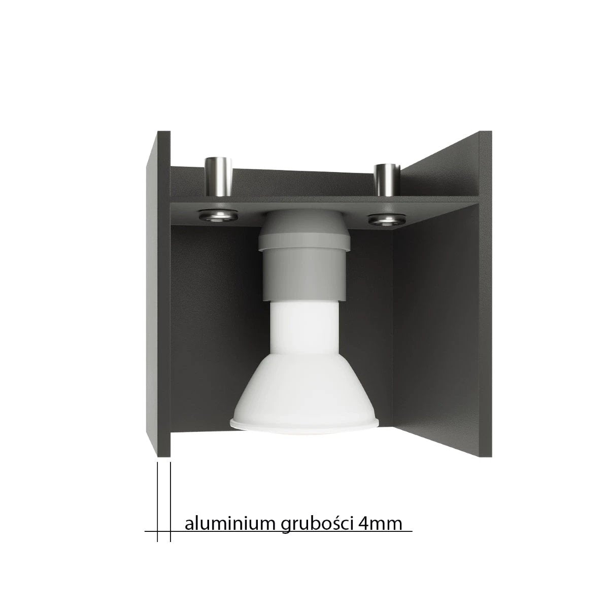 Sollux Lighting Aluminium Quad Ceiling Lamp 26x11x12cm GU10 Home - Ceiling Lights