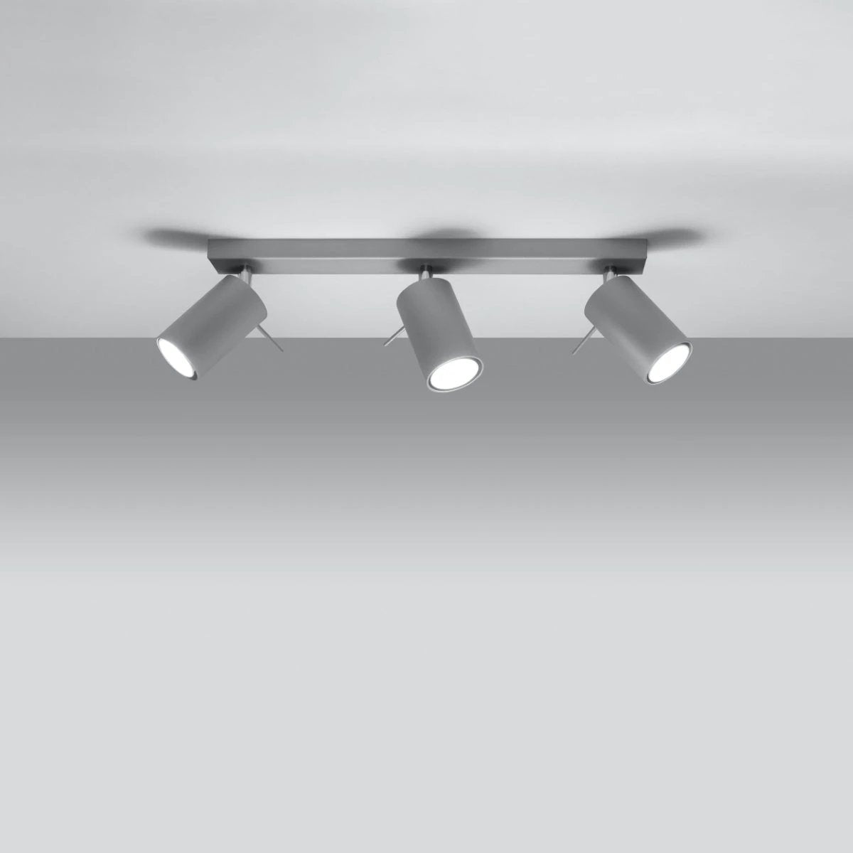 Steel Ring Ceiling Light GU10 45x6x16cm Home by Sollux Lighting
