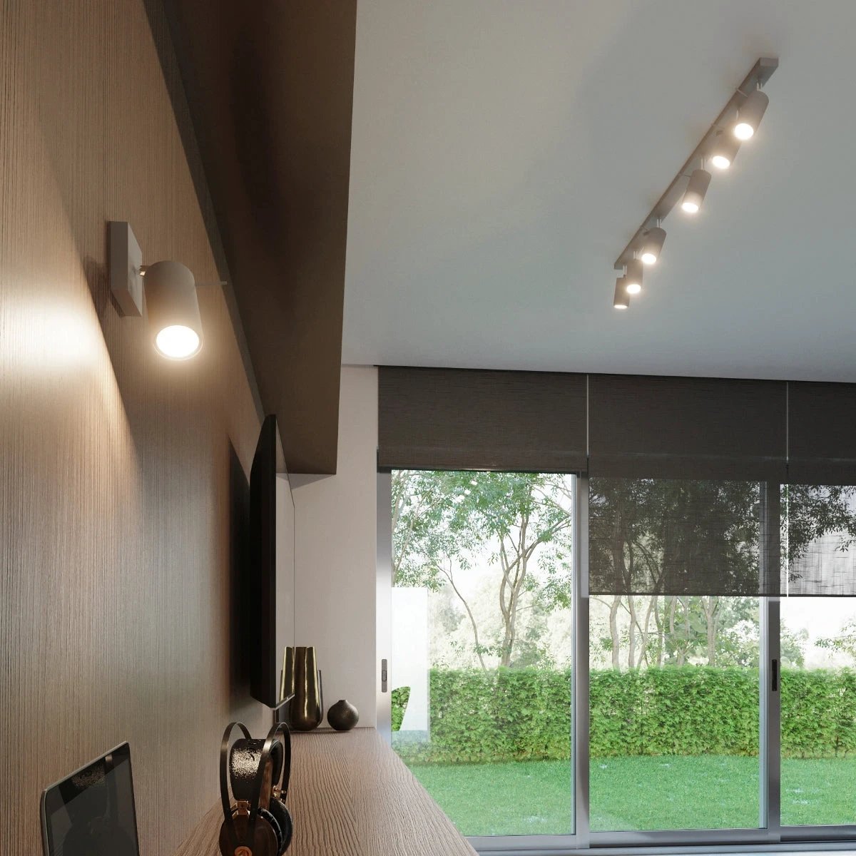 Sollux Lighting Steel Ring Ceiling Light GU10 45x6x16cm Home - Ceiling Lights