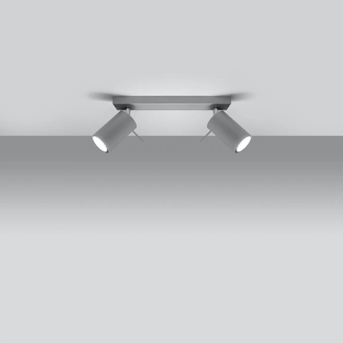 Sollux Lighting Premium Steel Ceiling Light 30x6x16 cm Dual GU10 Heads Ideal For Modern Living Rooms - Ceiling Lights