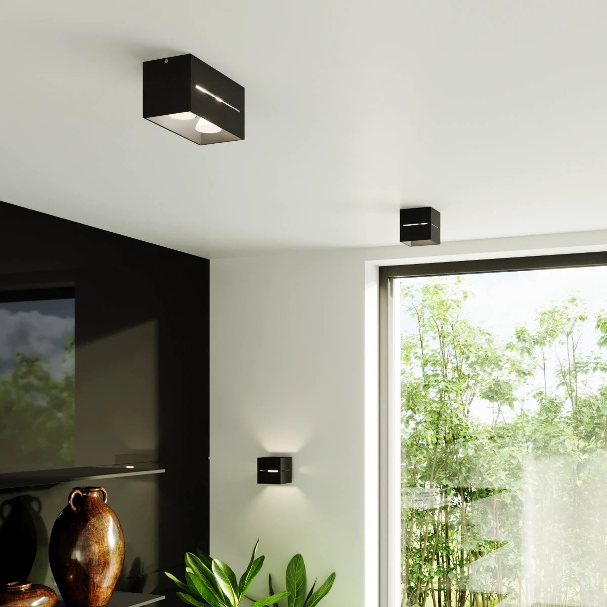 Lobo Ceiling Light 10x10x10cm Aluminium Indoor by Sollux Lighting