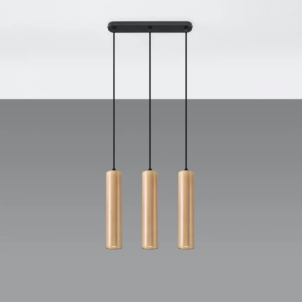 Sollux Lighting Pendant lamp wood Lino Scandinavian Design GU10 - Pendant Lights