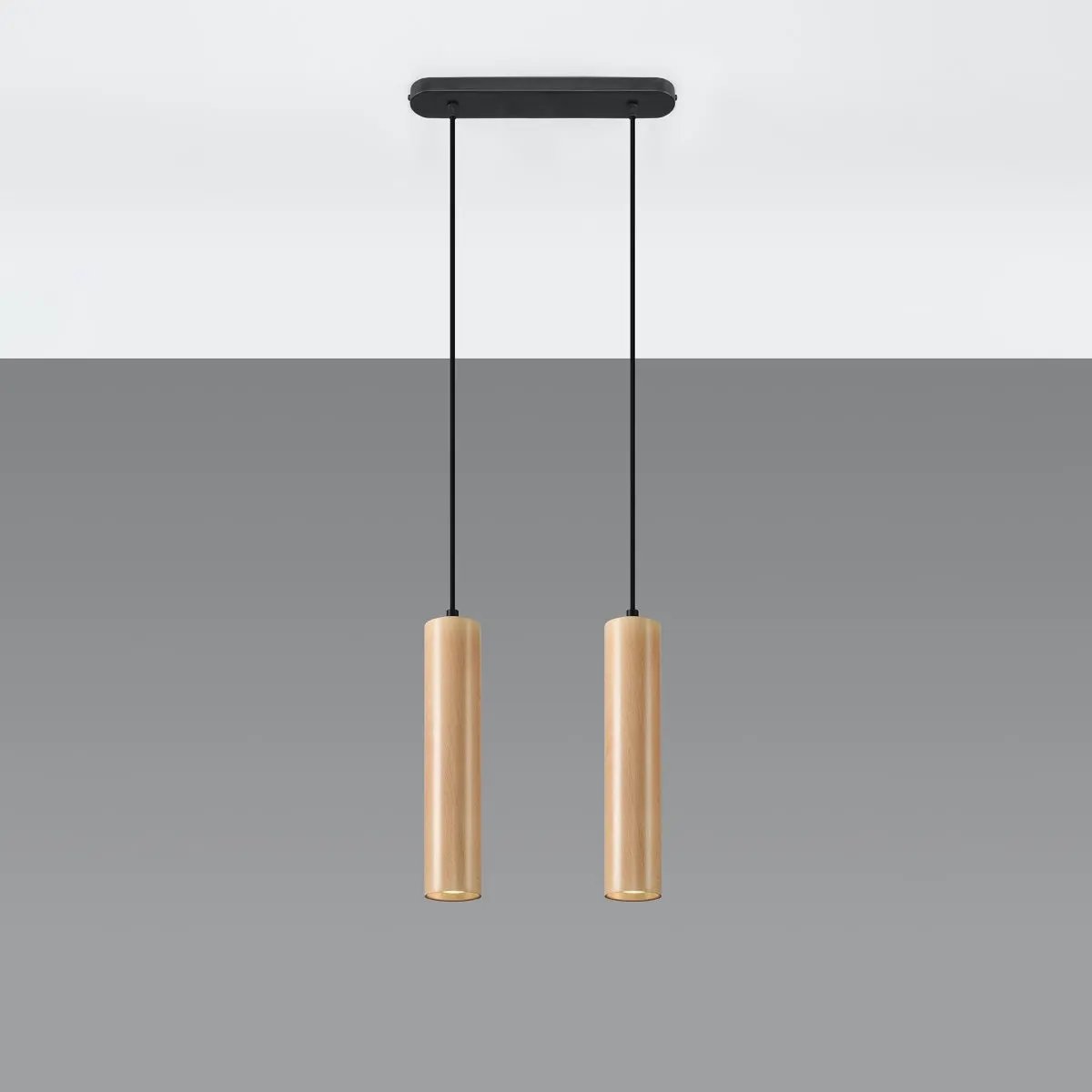 Sollux Lighting Pendant lamp wood Lino Scandinavian Design GU10 - Pendant Lights