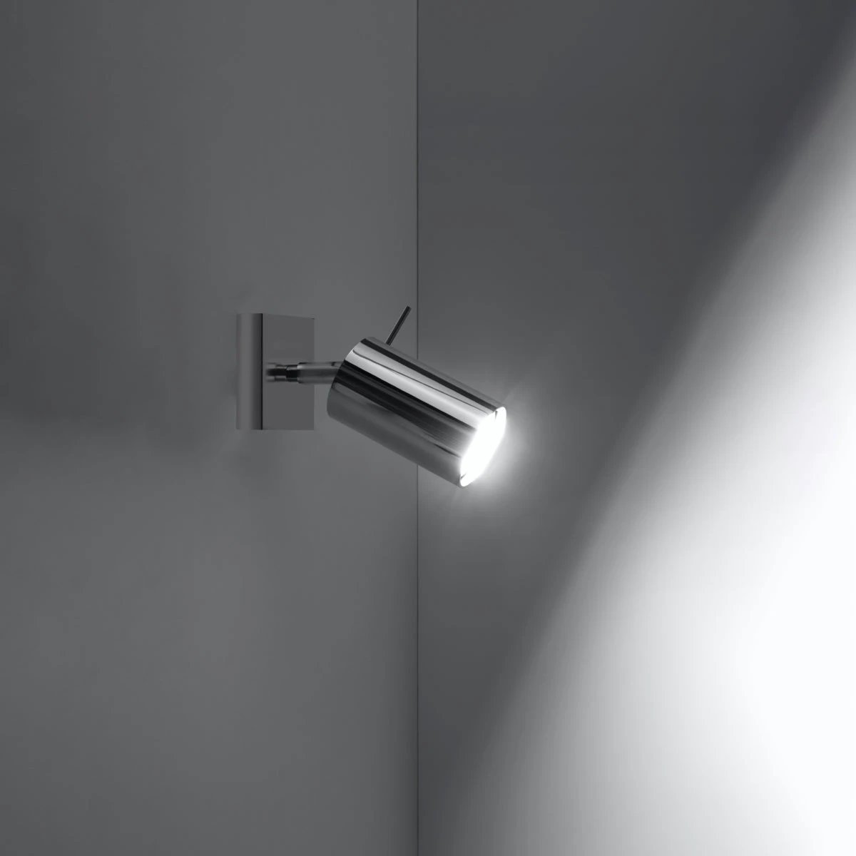 Sollux Lighting Premium Ceiling Lamp Ring 16cm Diameter Modern Chrome GU10 Compatible For Living Rooms - Ceiling Lights