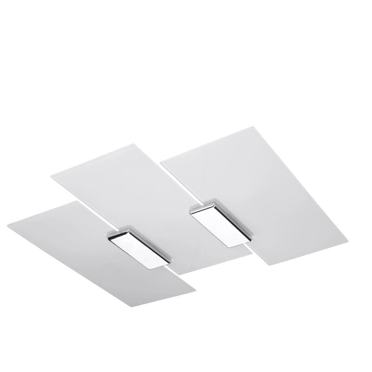Fabiano Modern Ceiling Lamp 40x42x7 cm Steel Glass E27 For Contemporary Homes Living Room Decor by Sollux Lighting