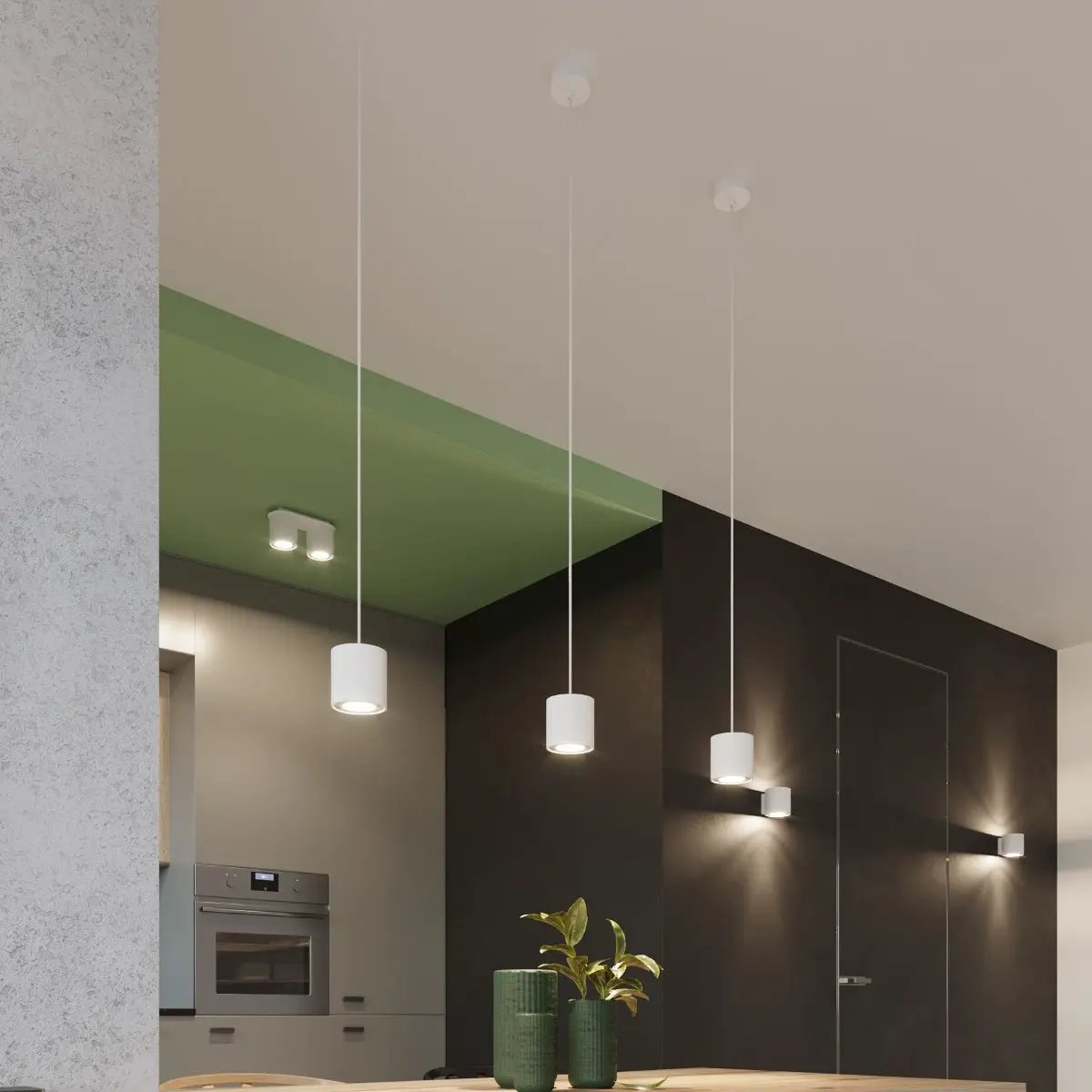 Sollux Lighting Pendant lamp aluminum Orbis modern Design GU10 - Pendant Lights