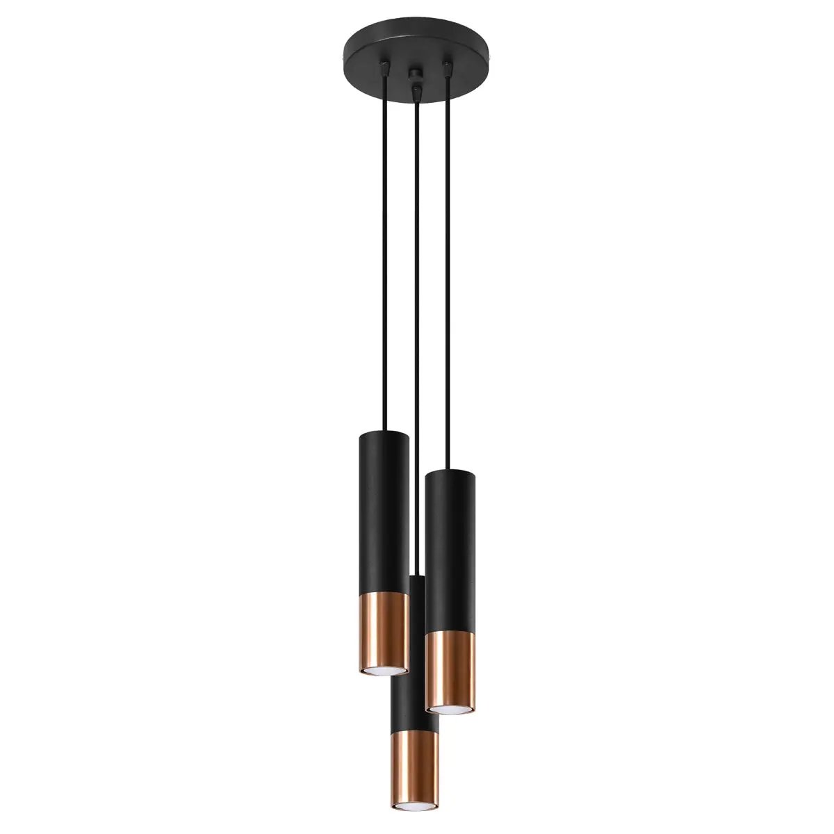 Sollux Lighting Pendant lamp steel Loopez modern Design GU10 - Pendant Lights