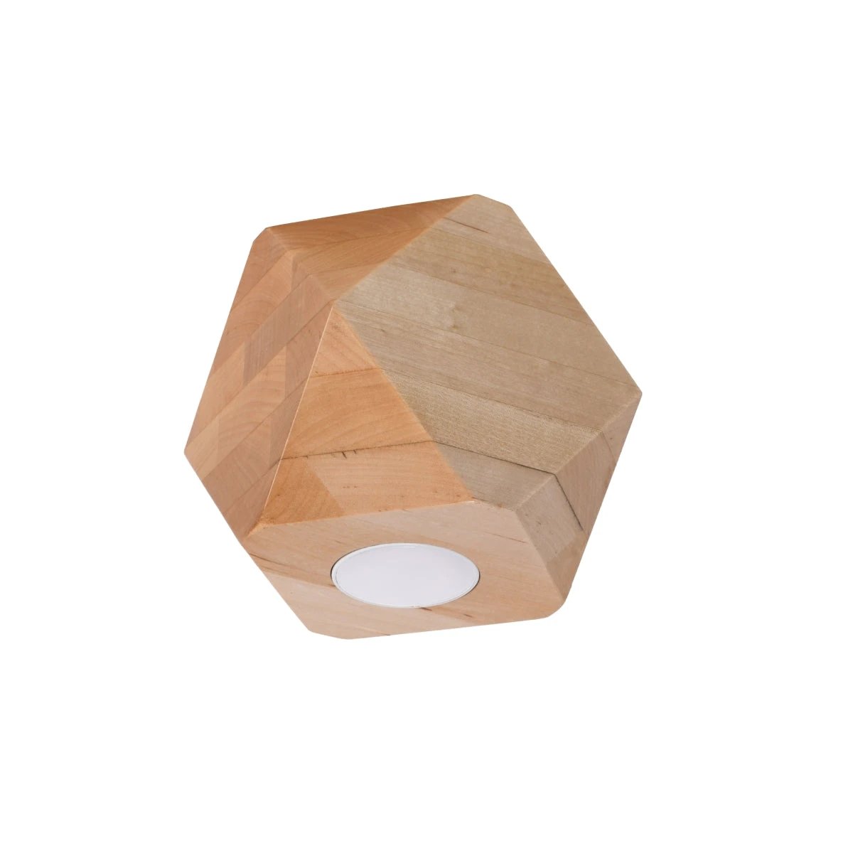 Sollux Lighting Woody Ceiling Light 12cm Geometric Wood Home - Ceiling Lights