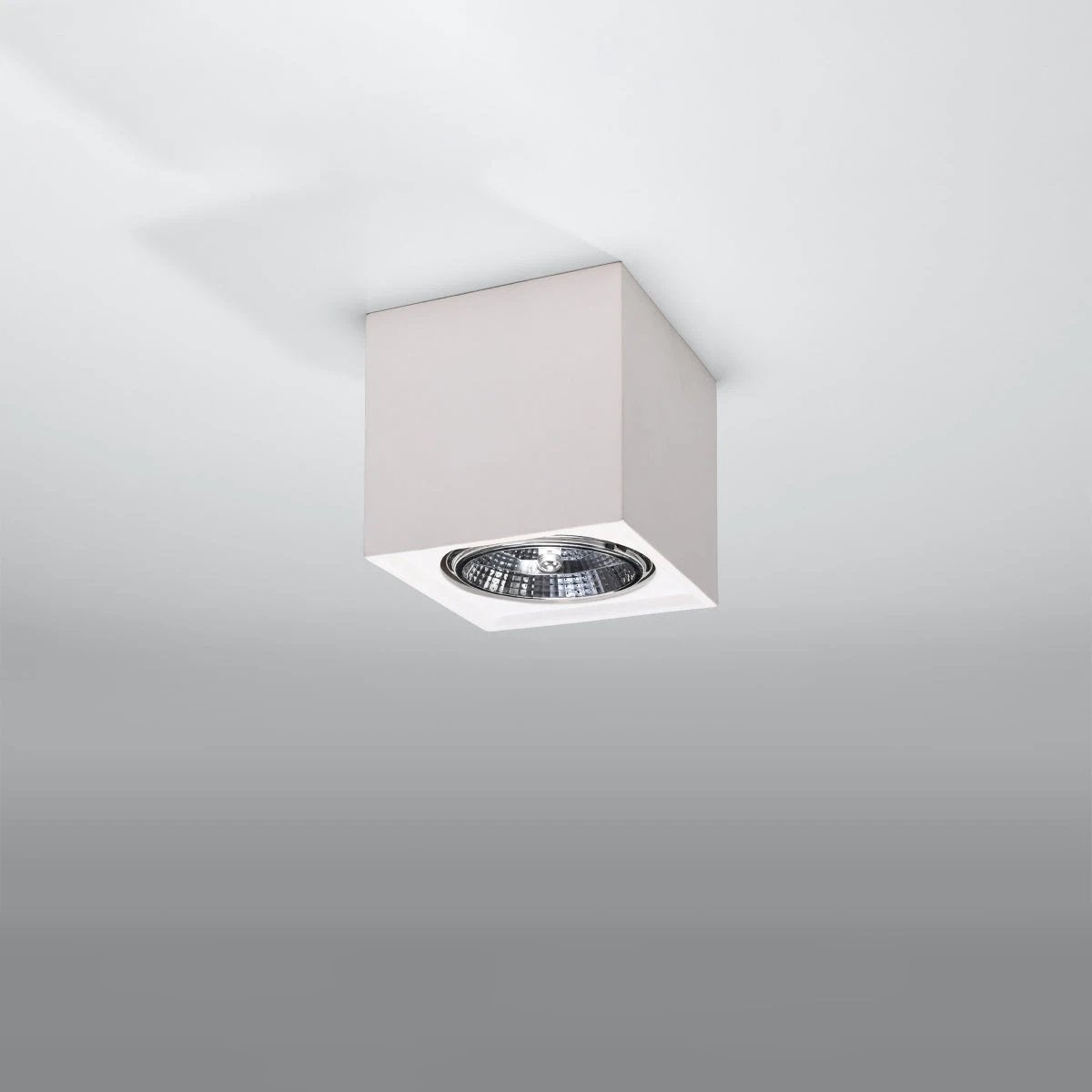 Seida Ceramic Ceiling Light 14cm Square Home by Sollux Lighting