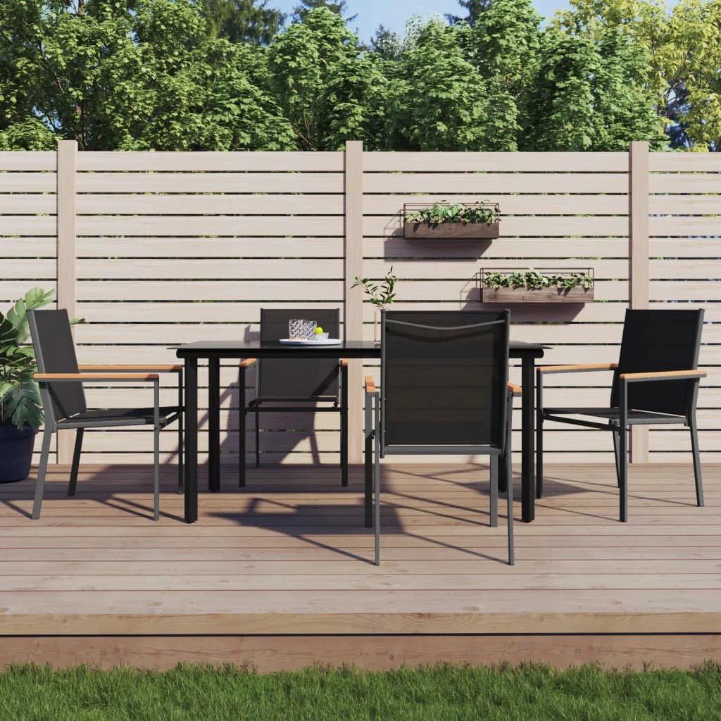 vidaXL VidaXL Garden Dining Set 3 Piece Textilene and Steel - Garden Set