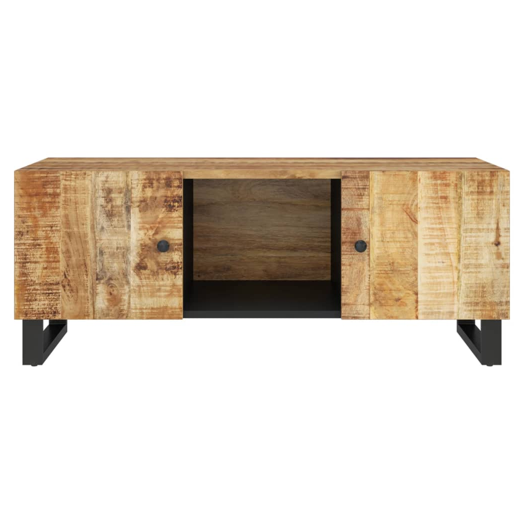 VidaXL Coffee Table 100x54x40 Cm Solid Mango Wood Engineered Wood For Living Room by vidaXL