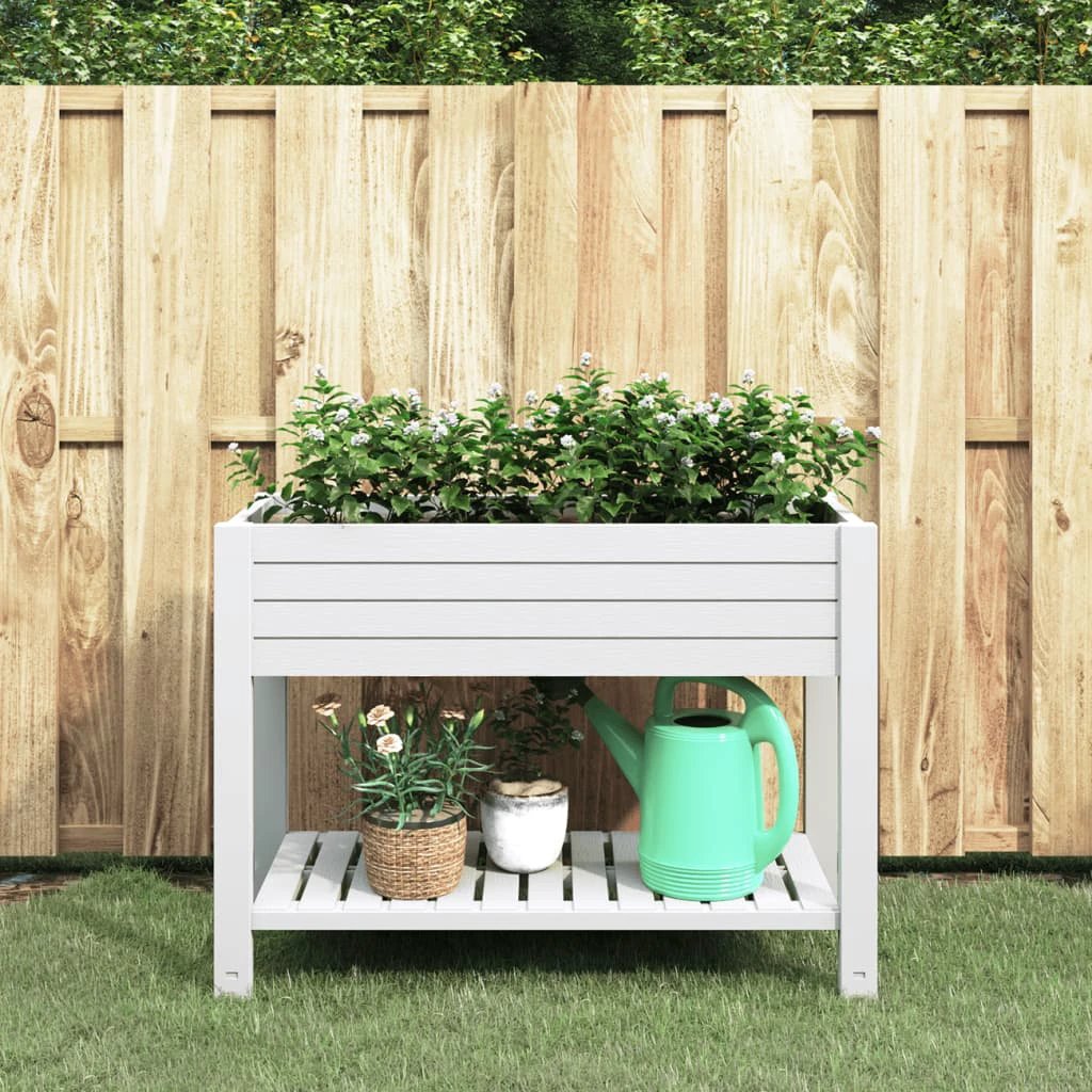 vidaXL Garden Raised Bed Light Brown 110x45x79 cm Polypropylene by vidaXL