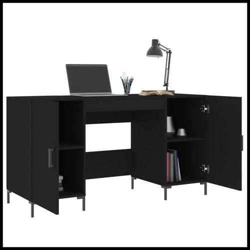 vidaXL Desk 140x50x75 cm Engineered Wood with Ample Storage for Home Office Use by vidaXL