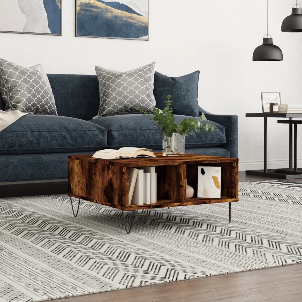 VidaXL Coffee Table 60x60x30 Engineered Wood Living Room by vidaXL