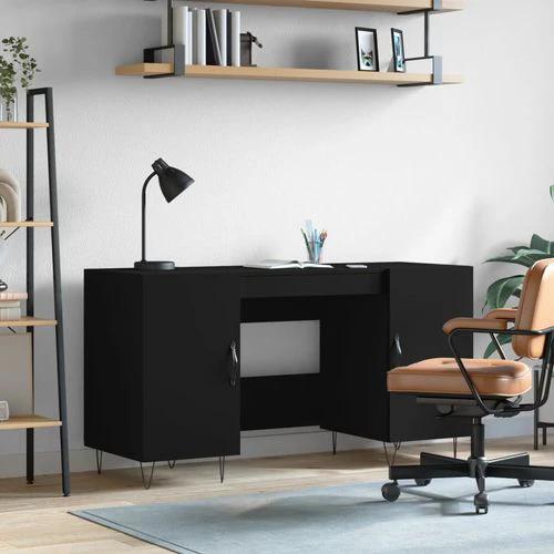 vidaXL vidaXL Desk White 140x50x75 cm Engineered Wood with Ample Storage Unit - Uncategorized Desk