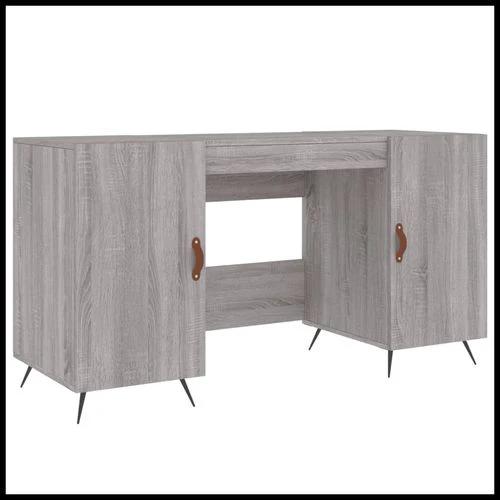 vidaXL Desk 140x50x75 cm Engineered Wood with Ample Storage by vidaXL