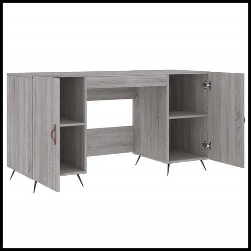 vidaXL vidaXL Desk 140x50x75 cm Engineered Wood with Ample Storage - Uncategorized Desk