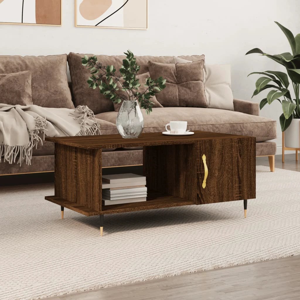 vidaXL VidaXL Coffee Table 90x50x40 cm Engineered Wood Storage - Coffee Table