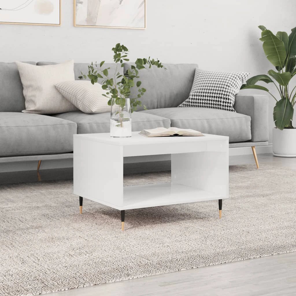 VidaXL Coffee Table 60x50x40 cm Engineered Wood Living Room by vidaXL