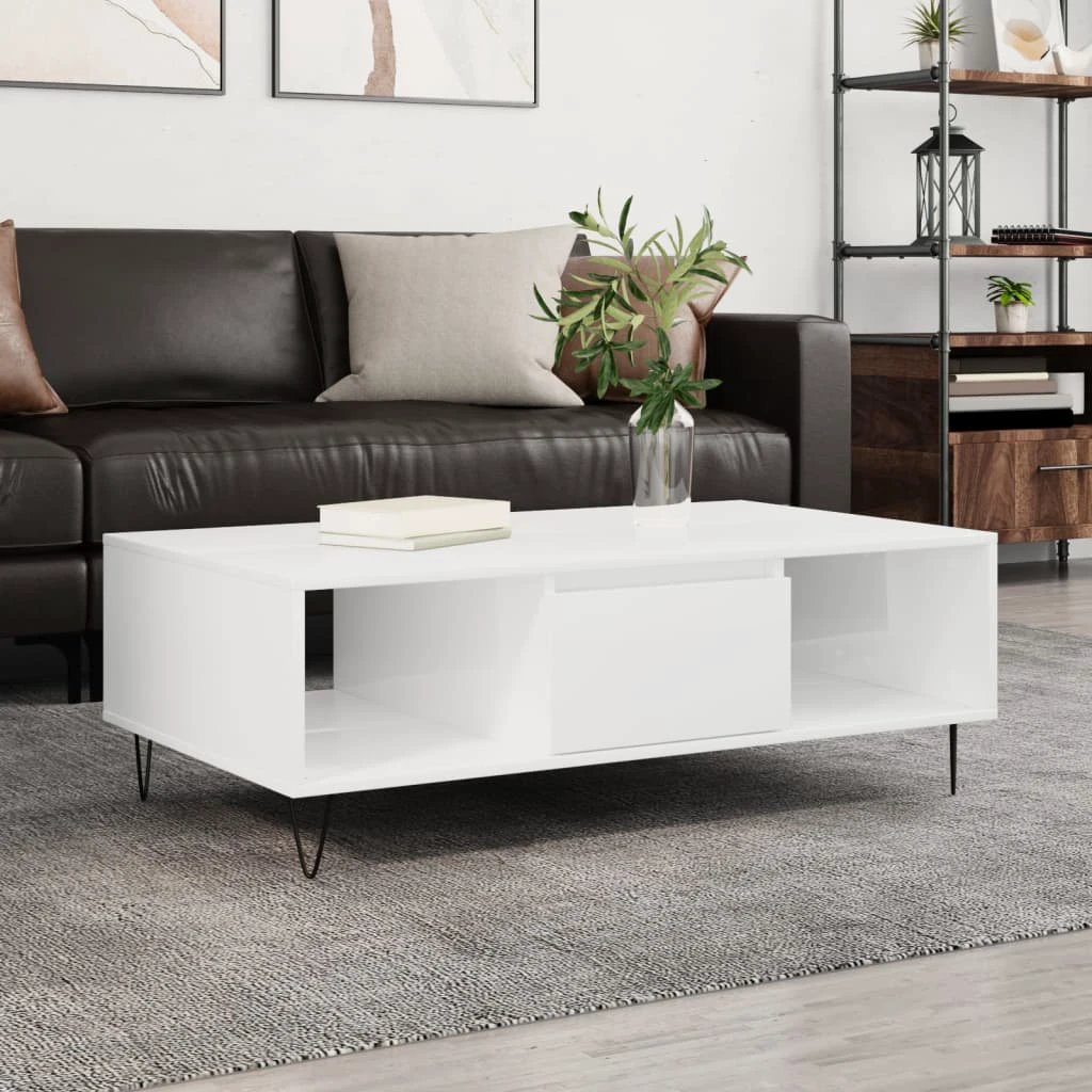 vidaXL Coffee Table 104x60x35 CM Engineered Wood Living Room by vidaXL