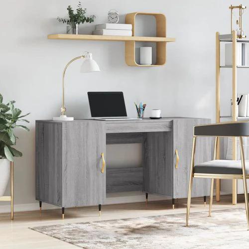 vidaXL Desk 140x50x75 cm Engineered Wood with Ample Storage for Home Office Professionals by vidaXL
