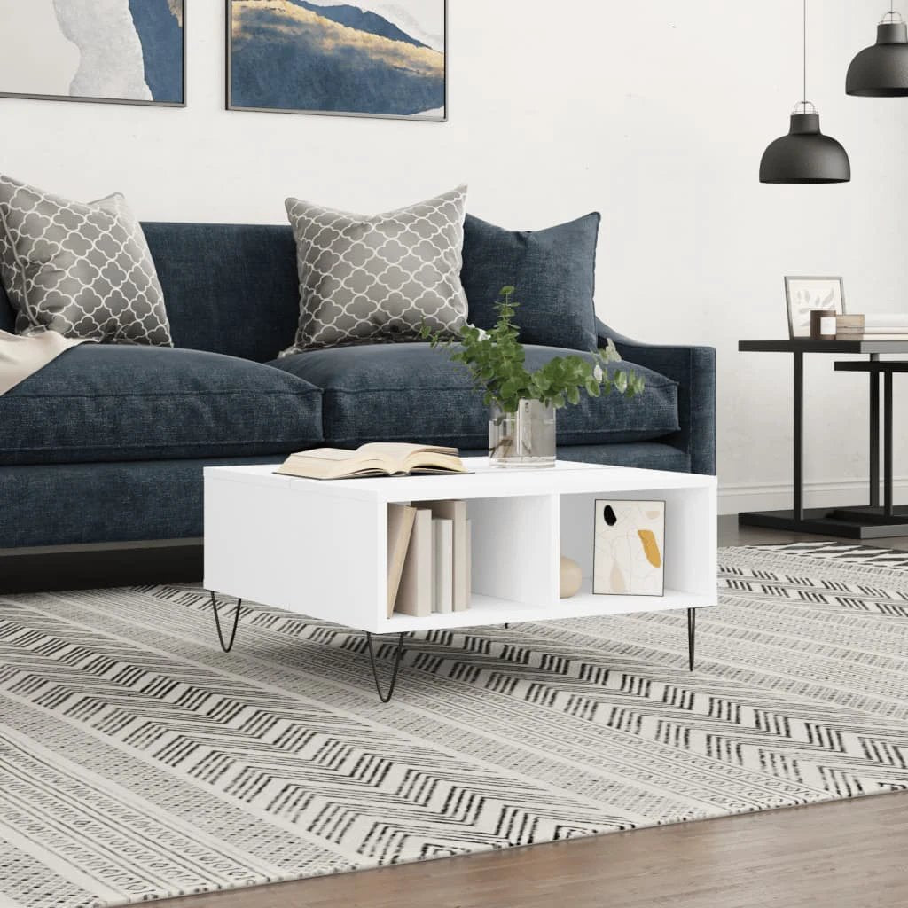 VidaXL Coffee Table 60x60x30 Engineered Wood Living Room by vidaXL