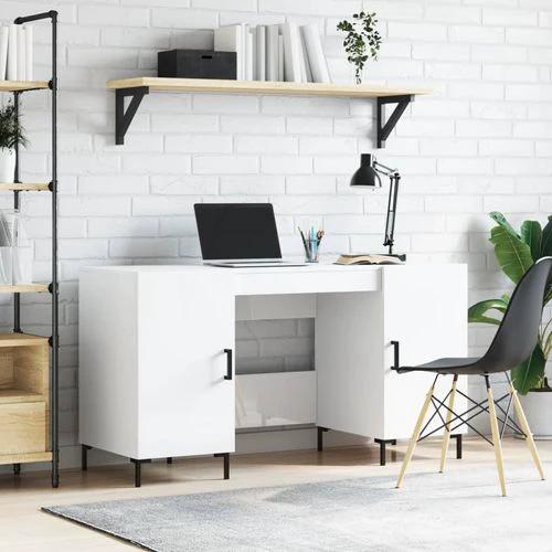 vidaXL Desk 140x50x75 cm Engineered Wood with Ample Storage for Home Office Use by vidaXL