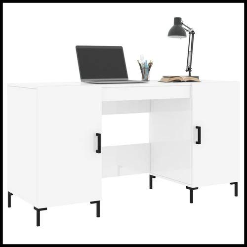 vidaXL vidaXL Desk 140x50x75 cm Engineered Wood with Ample Storage for Home Office Use - Uncategorized Desk