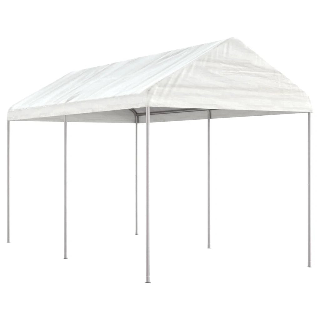 vidaXL vidaXL Gazebo with Roof White 2.28x2.23x2.69 m Polyethylene - Gazebos