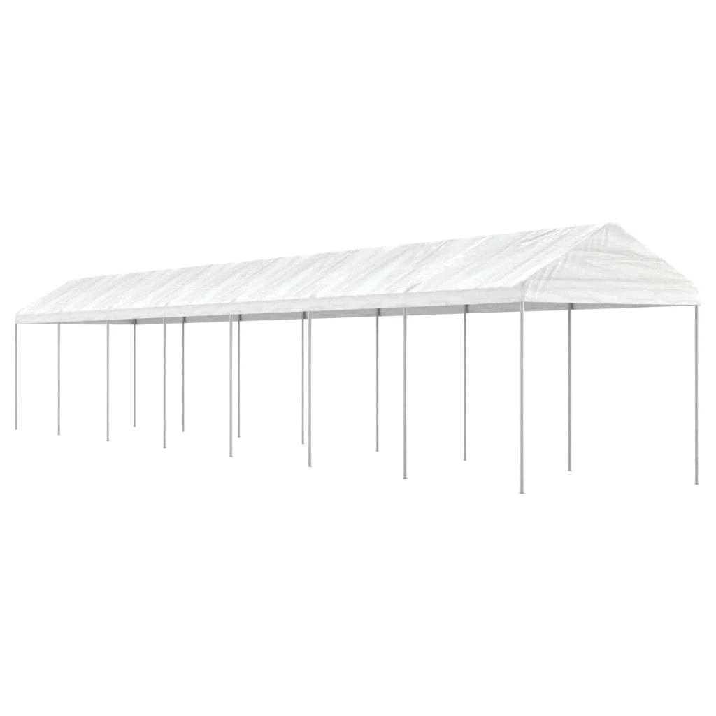 vidaXL vidaXL Gazebo with Roof White 2.28x2.23x2.69 m Polyethylene - Gazebos
