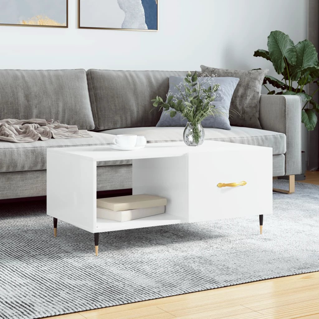 VidaXL Coffee Table 90x50x40 cm Engineered Wood Living Room by vidaXL