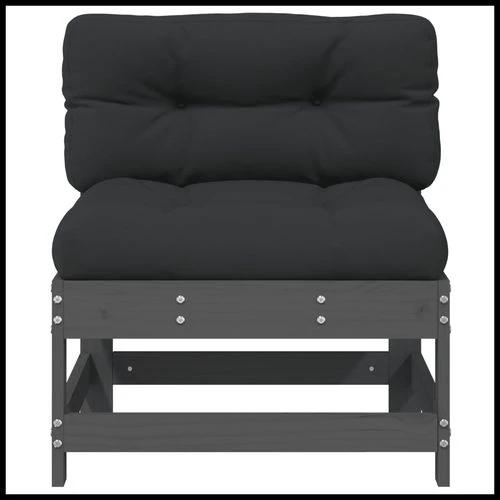 vidaXL Corner Sofa with Cushions 2-Seater Solid Pine Wood for Outdoor Relaxation and Comfort by vidaXL