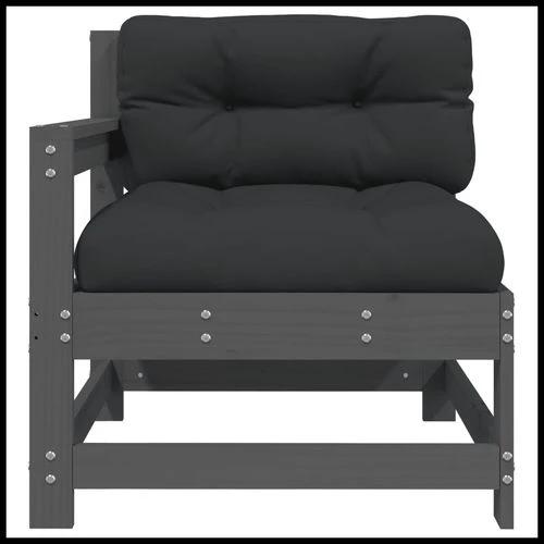 vidaXL Corner Sofa with Cushions 2-Seater Solid Pine Wood for Outdoor Relaxation and Comfort by vidaXL
