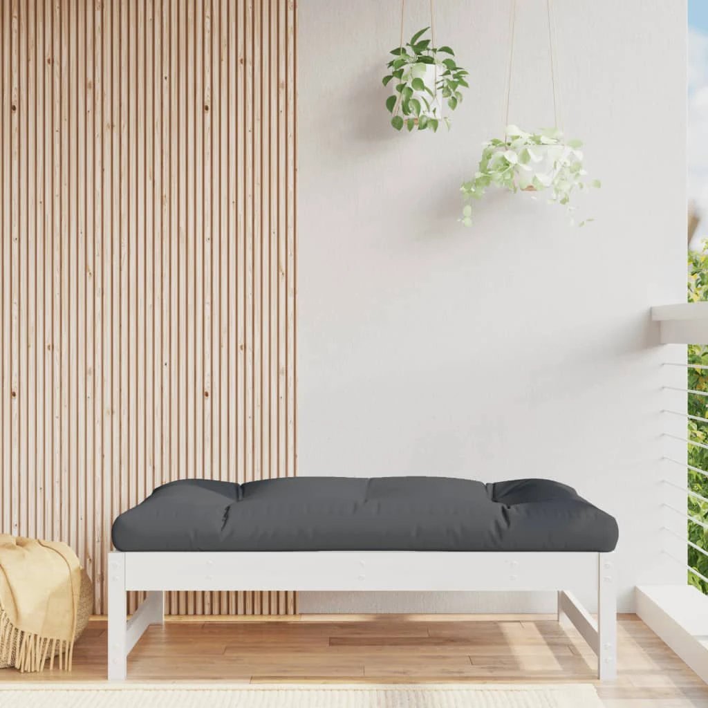 vidaXL VidaXL Middle Sofa 120x80 Cm Slatted Pine Cushioned Garden - Sofa