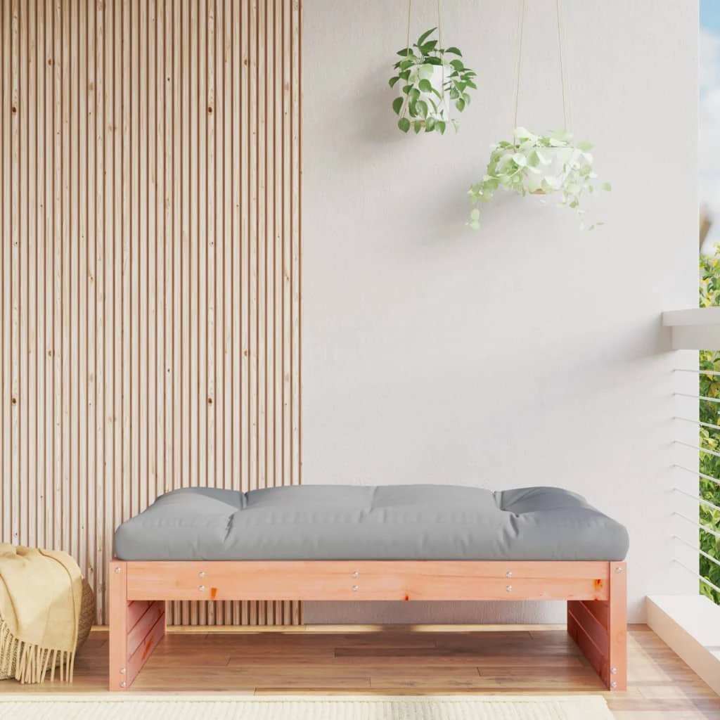 VidaXL Middle Sofa 120x80 cm Solid Pine Cushioned Outdoor by vidaXL