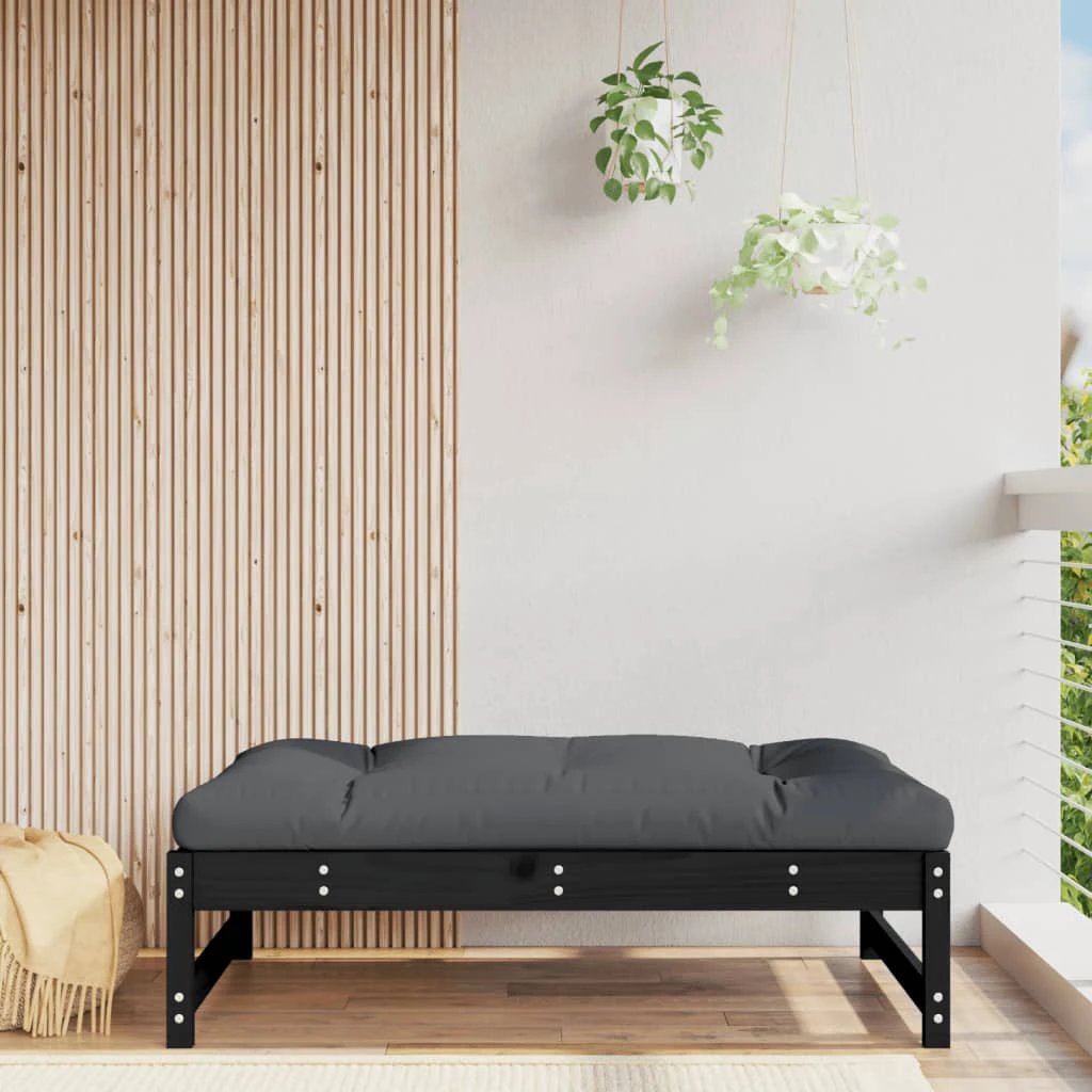 vidaXL VidaXL Middle Sofa 120x80 Cm Slatted Pine Cushioned Garden - Sofa