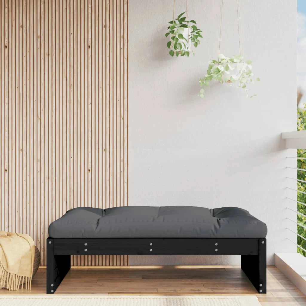 VidaXL Middle Sofa 120x80 cm Solid Pine Cushioned Outdoor by vidaXL