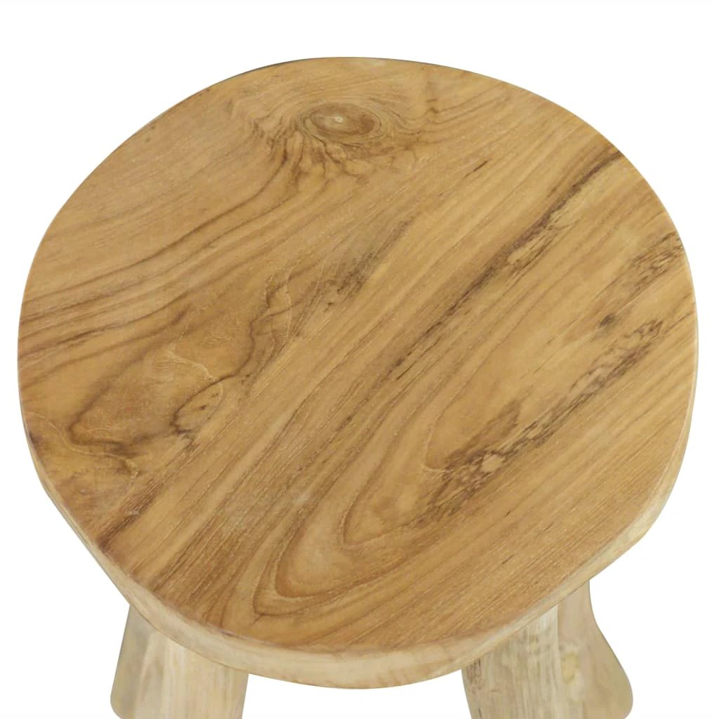 vidaXL Bar Stool Solid Teak Wood by vidaXL