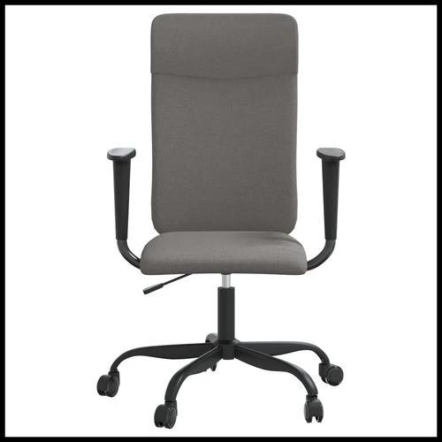 vidaXL vidaXL Office Chair Light Grey Fabric with Adjustable Height for Home Office Professionals - Office Chair