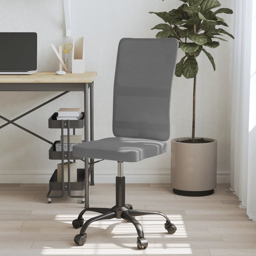 vidaXL VidaXL Office Chair Black Mesh With Adjustable Height Ergonomic Lumbar Support For Home Office - Office Chair