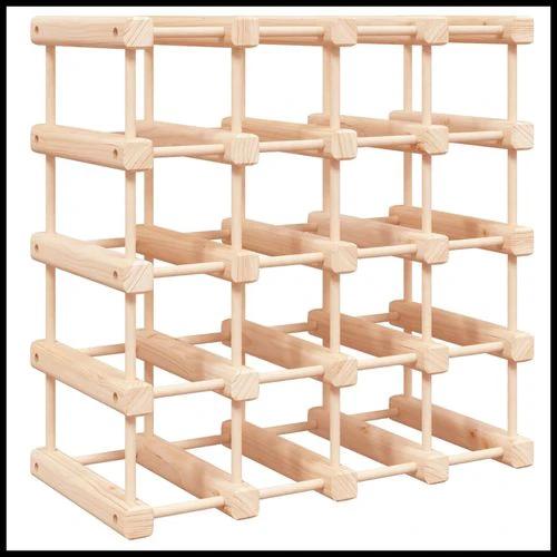 vidaXL Wine Rack for 12 Bottles 36x23x36 cm Solid Pine Wood for Elegant Wine Storage and Display by vidaXL