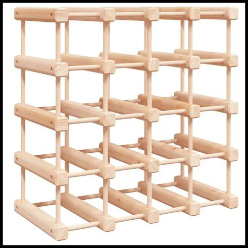 vidaXL Wine Rack for 12 Bottles 36x23x36 cm Solid Pine Wood for Elegant Wine Storage and Display by vidaXL