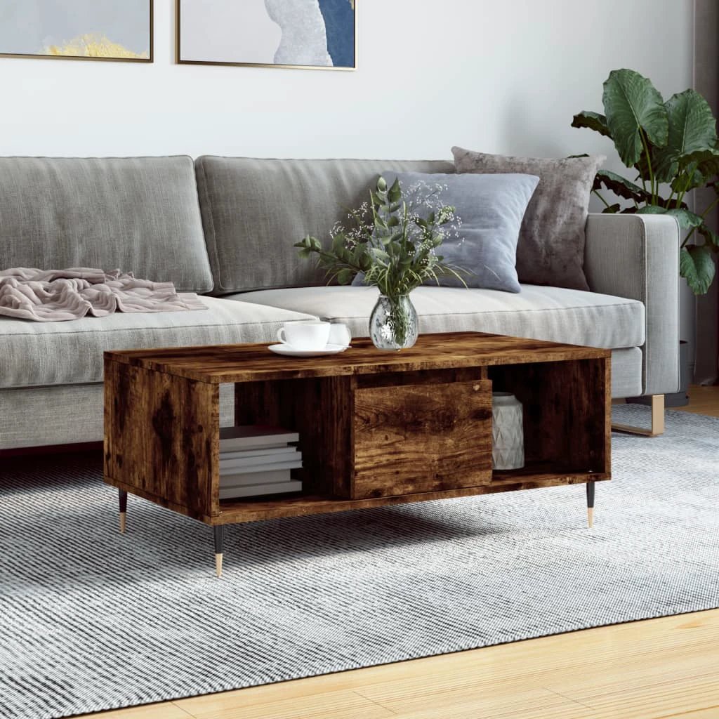 vidaXL VidaXL Coffee Table 90x50x36.5 Cm EngineeredWood LivingRoom - Coffee Table
