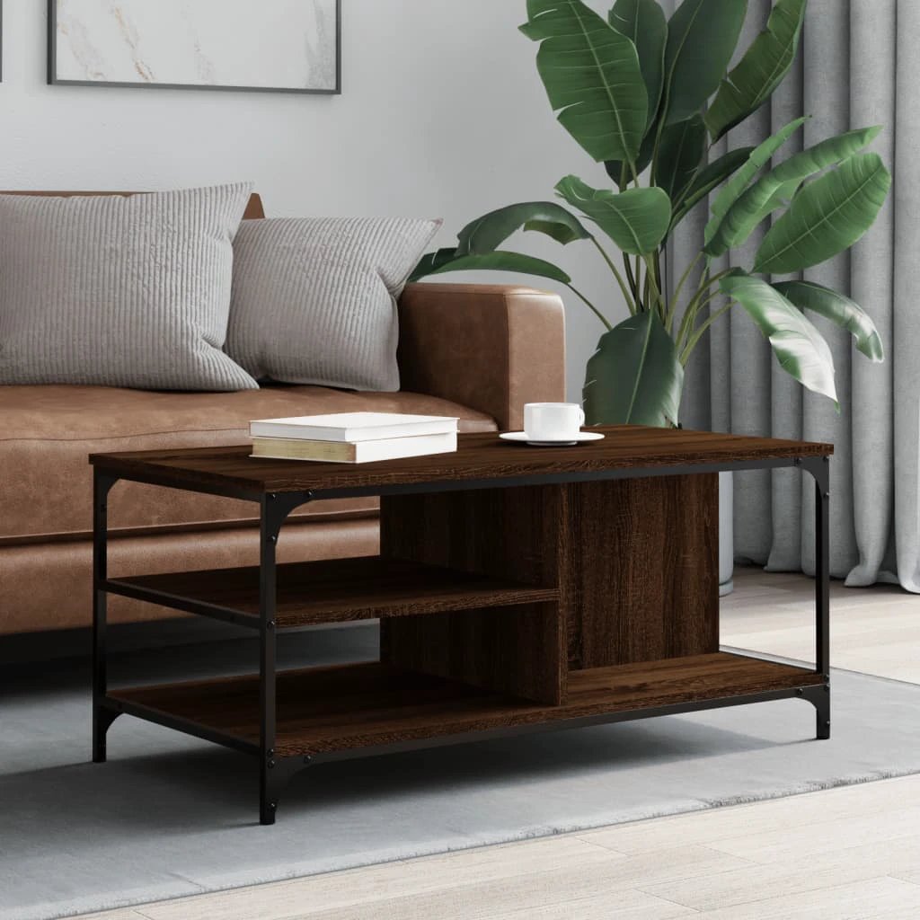 vidaXL VidaXL Coffee Table 100x50x45 cm Black Finish Living Room - Coffee Table