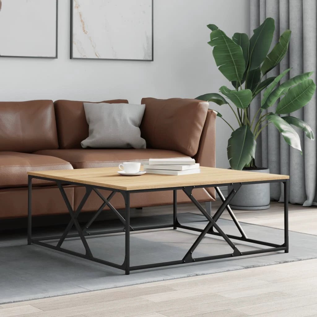 vidaXL VidaXL Coffee Table 100x100x40cm Engineered Wood Living Room - Coffee Table