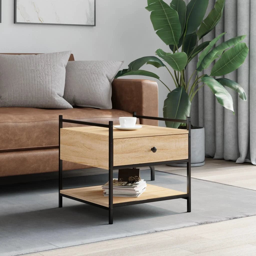 VidaXL Coffee Table 99x50x50 cm Engineered Wood Living Room by vidaXL