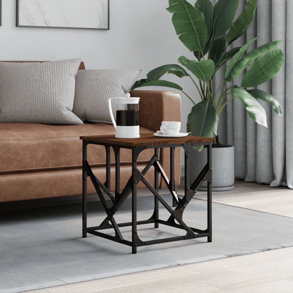 vidaXL VidaXL Coffee Table 45x45x47.5 cm Engineered Wood Moisture Resistant Living Room Decor - Coffee Table