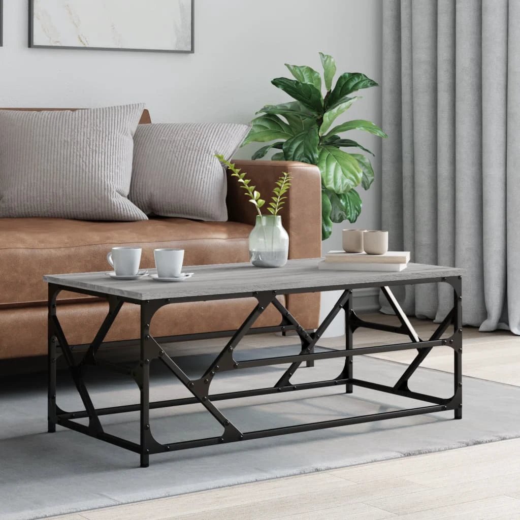 vidaXL VidaXL Coffee Table 45x45x47.5 cm Engineered Wood Moisture Resistant Living Room Decor - Coffee Table